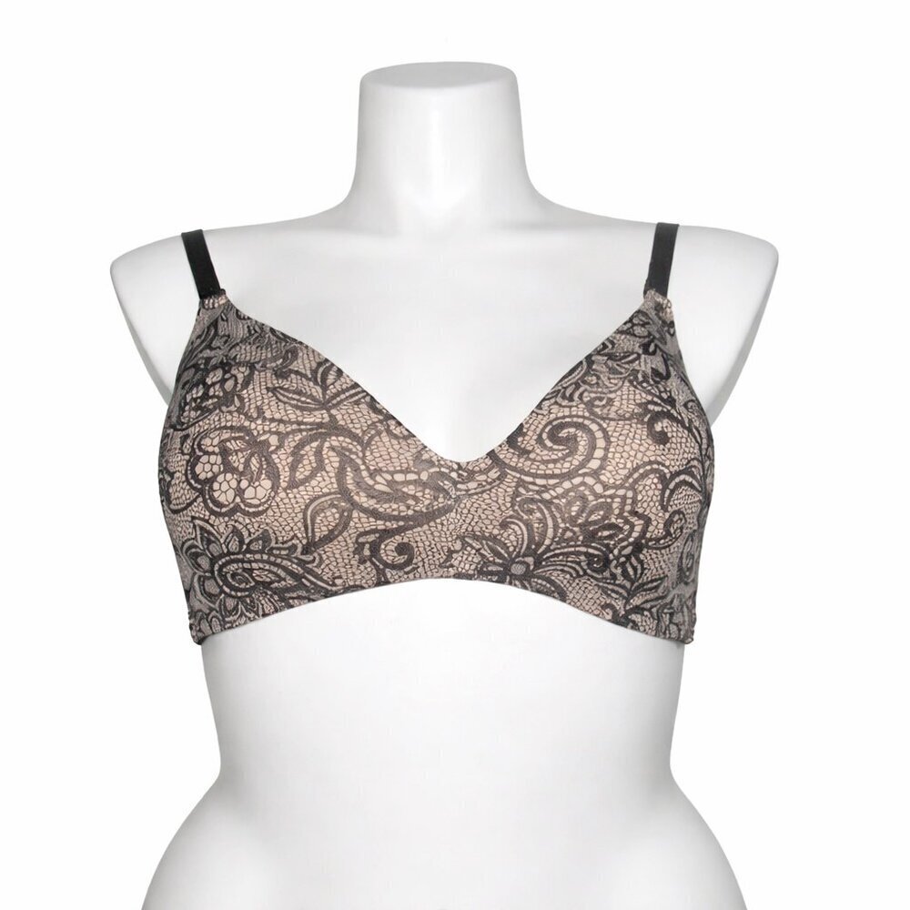 MOTHERHOOD Maternity Nursing Black Tan Floral Bra Size 38C